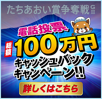 電話投票総額1,000万円キャンペーン