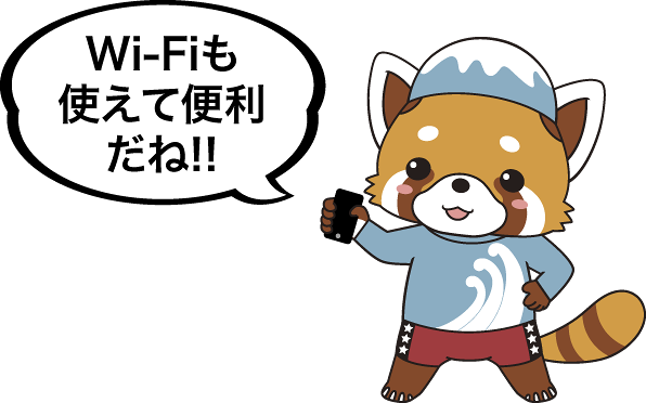 Wi-Fiも使えて便利だね！！